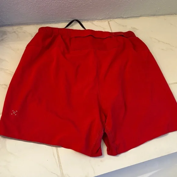 Lululemon Red Men's Athletic Shorts - Picture 3 of 6